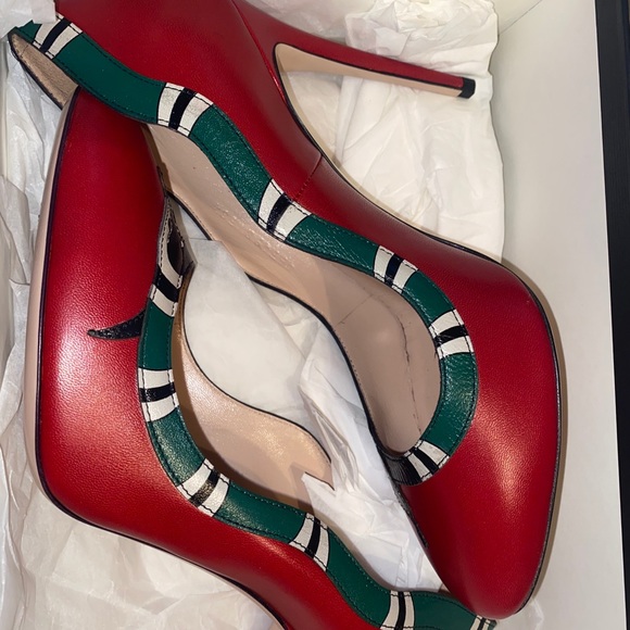 Gucci Yoko Snake leather pumps - Picture 4 of 5